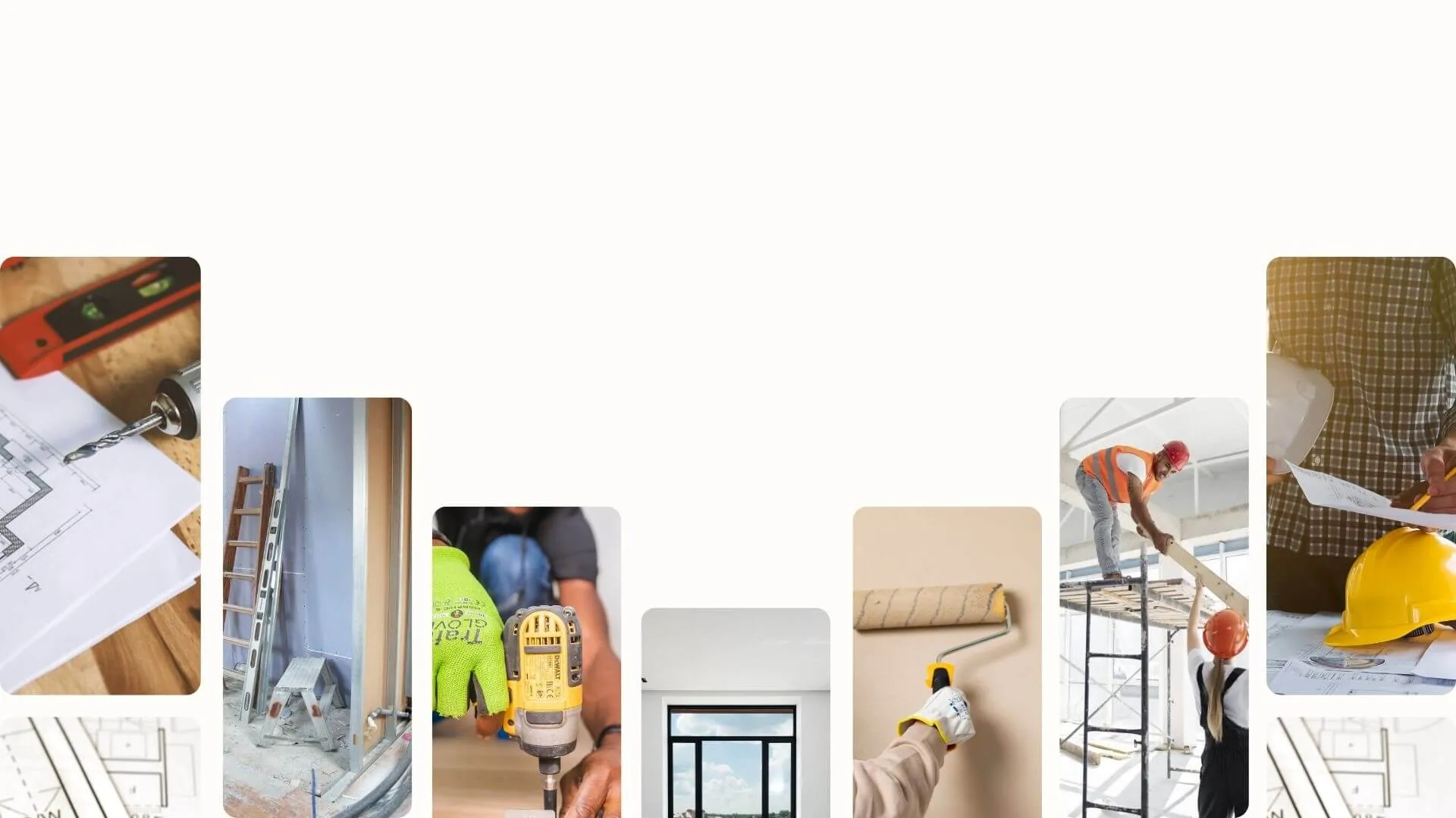 Collage of short-term rental interiors and amenities designed by STR Cribs